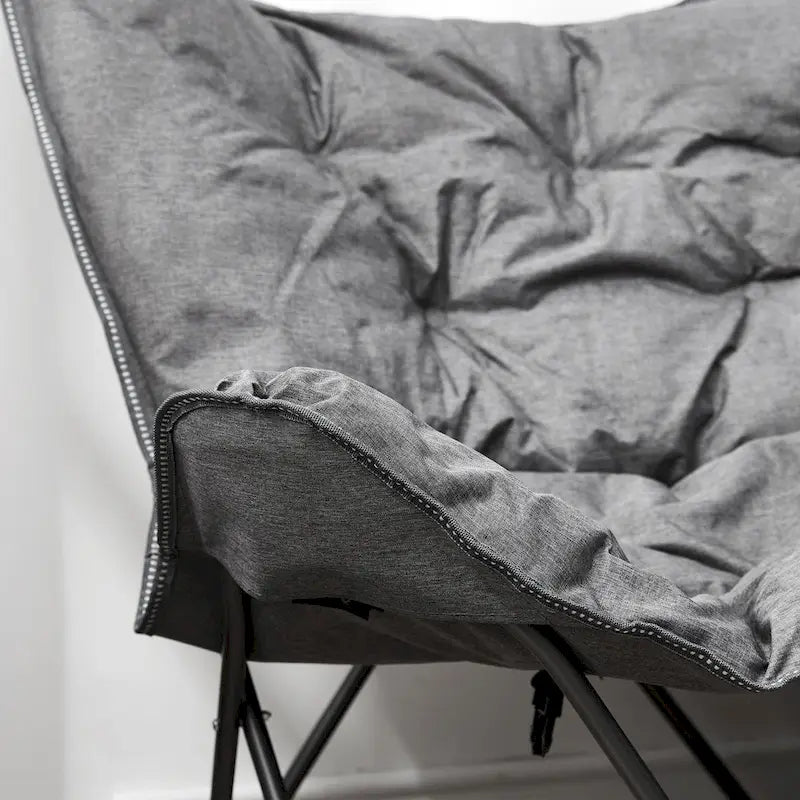 Chaise papillon double pliable avec coussin amovible