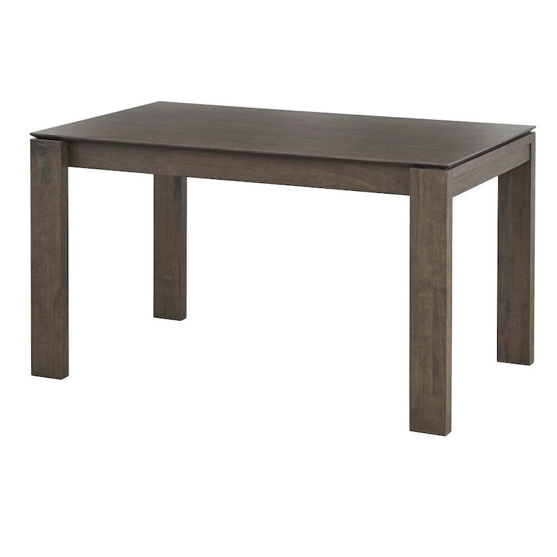 Table à manger Mid-Century Modern avec pieds en bois massif – Gris rustique