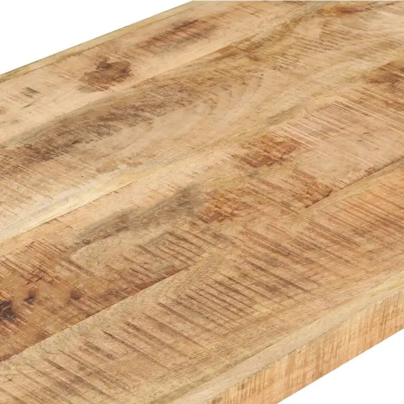 Table basse en manguier massif avec pieds en acier de style industriel