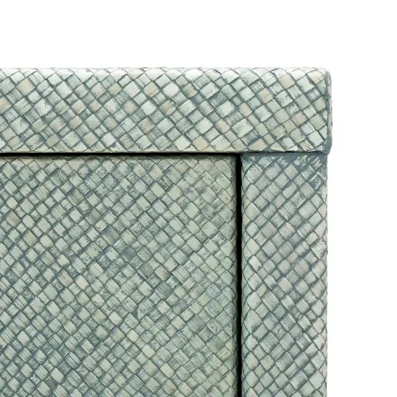 Console 2 tiroirs 1 étagère | Accent turquoise et or