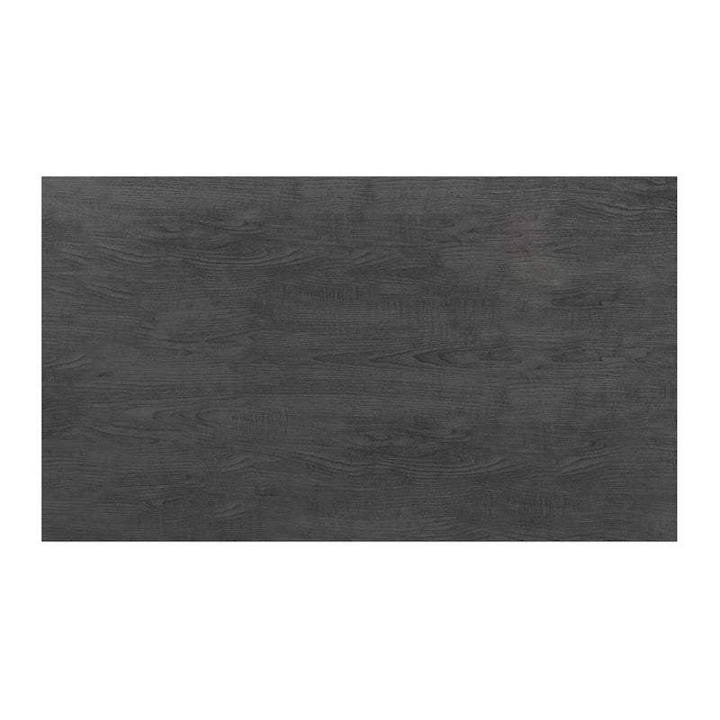 Table basse rectangulaire industrielle avec étagères de rangement ouvertes