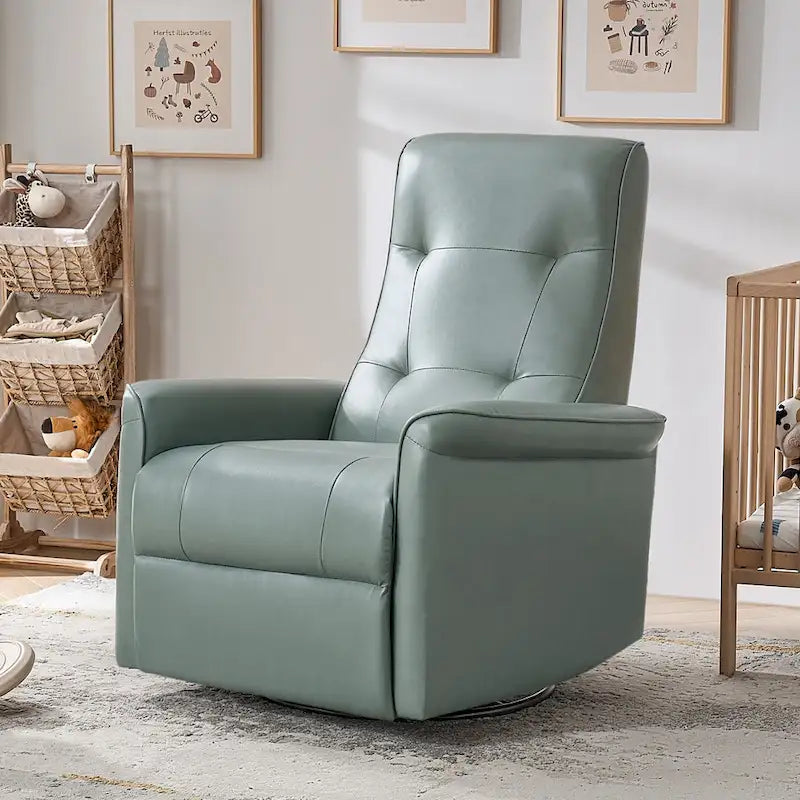 Fauteuil inclinable motorisé pivotant moderne avec port USB et dossier capitonné
