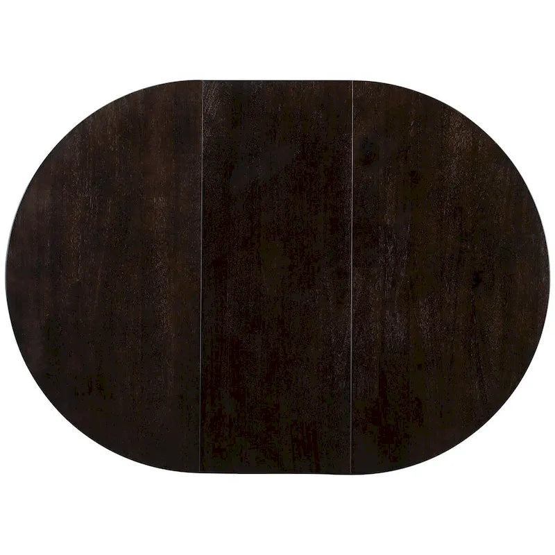 Table à manger ronde extensible avec piètement en X | Style Ferme