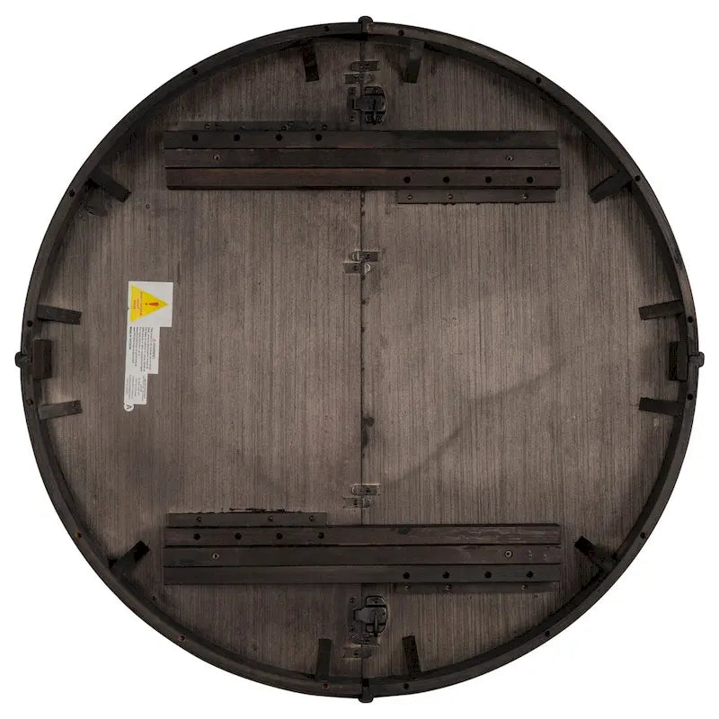 Table à manger ronde extensible avec piètement en X | Style Ferme