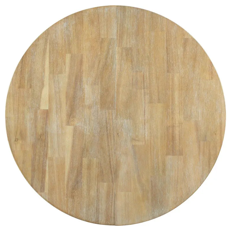 Table à manger ronde extensible avec piètement en X | Style Ferme