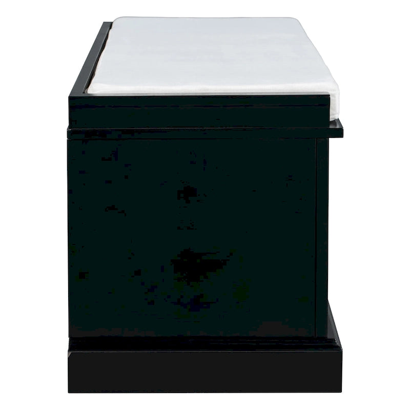 Banc de rangement d'entrée avec coussin, 2 tiroirs et 2 portes d'armoire